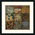 John Douglas 'Floral Mosaic IV' Framed Art Print