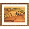 Grant Wood 'Fall Plowing, 1931' Framed Art Print