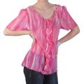 Journee Collection Women's Contemporary Plus Ruffled Chiffon Top