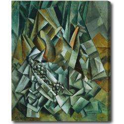 Pablo Picasso 'Still Life with Liqueur Bottle' Hand-painted Oil on Canvas