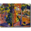 Andre Derain 'Bridge over the Riou' Abstract Hand-painted Oil on Canvas