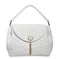 Versace White Leather Satchel