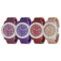 Geneva Platinum Women's Rhinestone Roman Numeral Cuff Watch