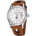 Frederique Constant Men's 'Healey' Silver Dial Tan Leather Strap Watch