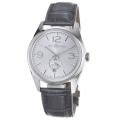 Bell & Ross Men's 'Vintage' Silver Dial Grey Leather Strap Watch