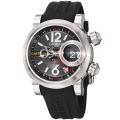 Graham Men's 'Swordfish' Black Dial Rubber Strap Automatic Watch