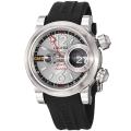 Graham Men's 'Swordfish' Silver Dial Alarm Automatic Watch