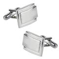 Silver Rectangle Cufflinks Version 2