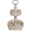 Oriental Home Rustic Two Tiered Circular Scroll Tray (China)