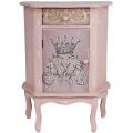 Distressed Royal Crown Philippine Mahogany End Table Cabinet (China)