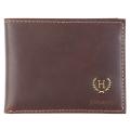 Tommy Hilfiger Men's Embossed Leather Bifold Passcase Wallet