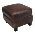 Bradford 'Havana' Brown Leather Storage Ottoman