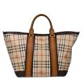 Burberry Beige/ Brown Tote Bag