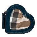 Burberry Nova Patent Leather Trim Heart Coin Purse