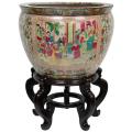 Oriental Home Porcelain 18-inch Rose Medallion Fishbowl (China)