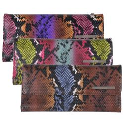 Kenneth Cole Reaction Women's Multi-color Python Print Clutch Wallet