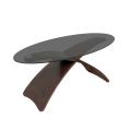 Criss Cross Bent Wood Accent Coffee Table