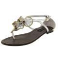 Celeste Women's 'Dora-06' Silver Ruffle Gladiators