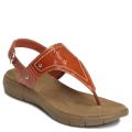 A2 Women's 'Wip It Up' Orange Faux Leather Sandals