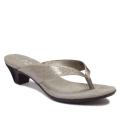 A2 by Aerosoles Women's 'Parlor Game' Silver Thong Sandals