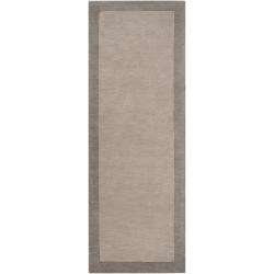 angelo:HOME Loomed Gray Madison Square Wool Rug (2'6 x 8')
