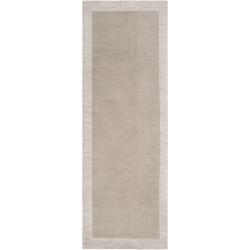 angelo:HOME Loomed Gray Madison Square Wool Rug (2'6 x 8')