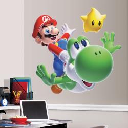 RoomMates Nintendo Mario Yoshi Peel and Stick Giant Wall Decal