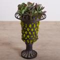 Woven Iron Strap Planter (India)