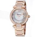 Chopard Women's 'Imperiale' Diamond Dial Rose Gold Quartz Watch