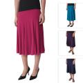 Journee Collection Women's Flowing Knit Flare Skirt