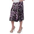 Journee Collection Women's Flowing Knit Print Flare Skirt