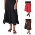 Journee Collection Women's Long Flowing Panel Skirt