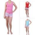 Journee Collection Junior's Knit Heart Detail Tank/ Short Set