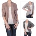 Journee Collection Women's Half-sleeve Open Front Long Cardigan