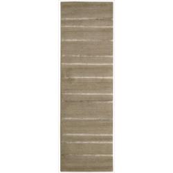 Calvin Klein Hand-tufted Brown Sahara Rug (2'3 x 7'6)