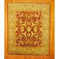 Indo Hand-knotted Oushak Rust/ Green Wool Rug (8' x 10')