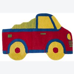 Hand-tufted Mandara Little Truck Shape Wool Rugs (1'6 x 2'9)