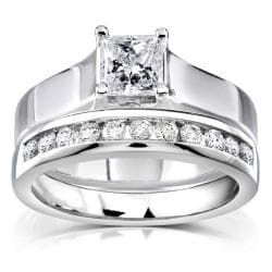14k White Gold 4/5ct TDW Diamond Bridal Ring Set (G-H, I1-I2)