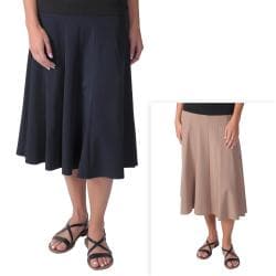 Journee Collection Women's Long Flowing Panel Skirt
