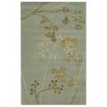 Handmade Soho Vine Light Blue New Zealand Wool Rug (8'3 x 11')