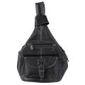 Journee Collection Women's Leather Convertible Backpack Shoulder Bag