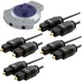 Optical Audio Cables/ Selector Switch for Toslink Audio Connections