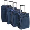 Kemyer Malibu Blue 4-piece Expandable Upright Luggage Set