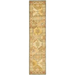 Handmade Antiquities Bakhtieri Multi/ Beige Wool Rug (2'3 x 20')