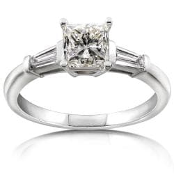 14k Gold 1 2/5ct TDW Certified Diamond Engagement Ring (J-K, SI2)