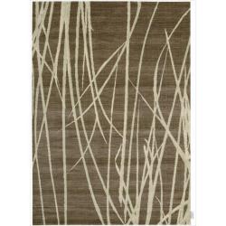 Calvin Klein Home Woven Textures Brown Rug (7'9 x 10'10)