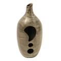 Decorative Terracotta Lantern Vase - Sleek Charcoal (Thailand)