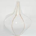 White Ceramic Decorative Flower Bud Vase (Thailand)