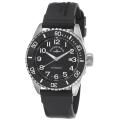 Zeno Men's 'Divers' Black Dial Black Rubber Strap Automatic Watch