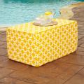 Brooklyn Yellow 22-inch Indoor/ Outdoor Ottoman
